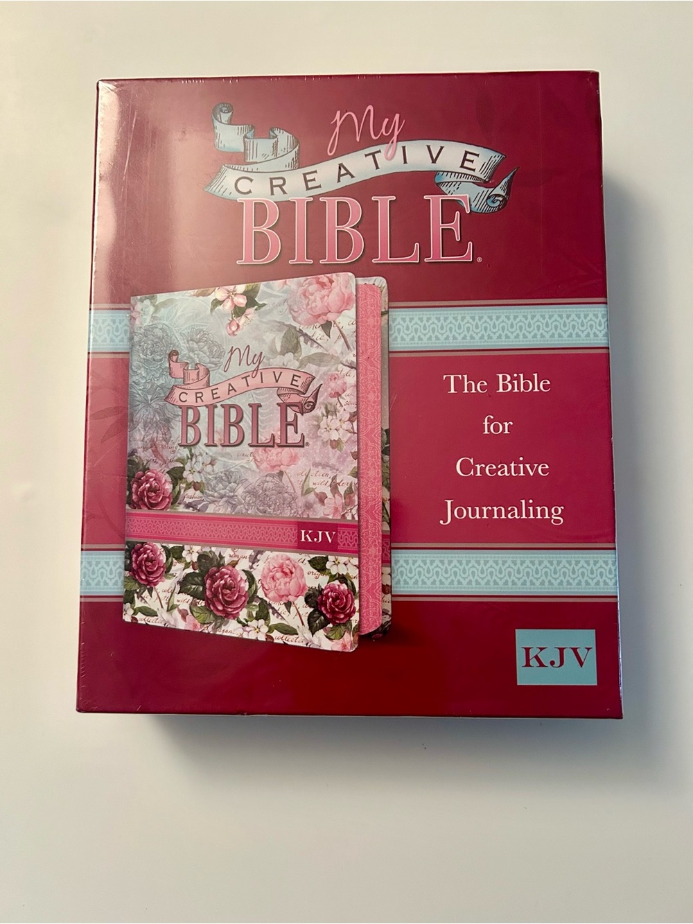KJV My Creative Bible (Faux Leather, Pink Floral Print)  NEW SEALED